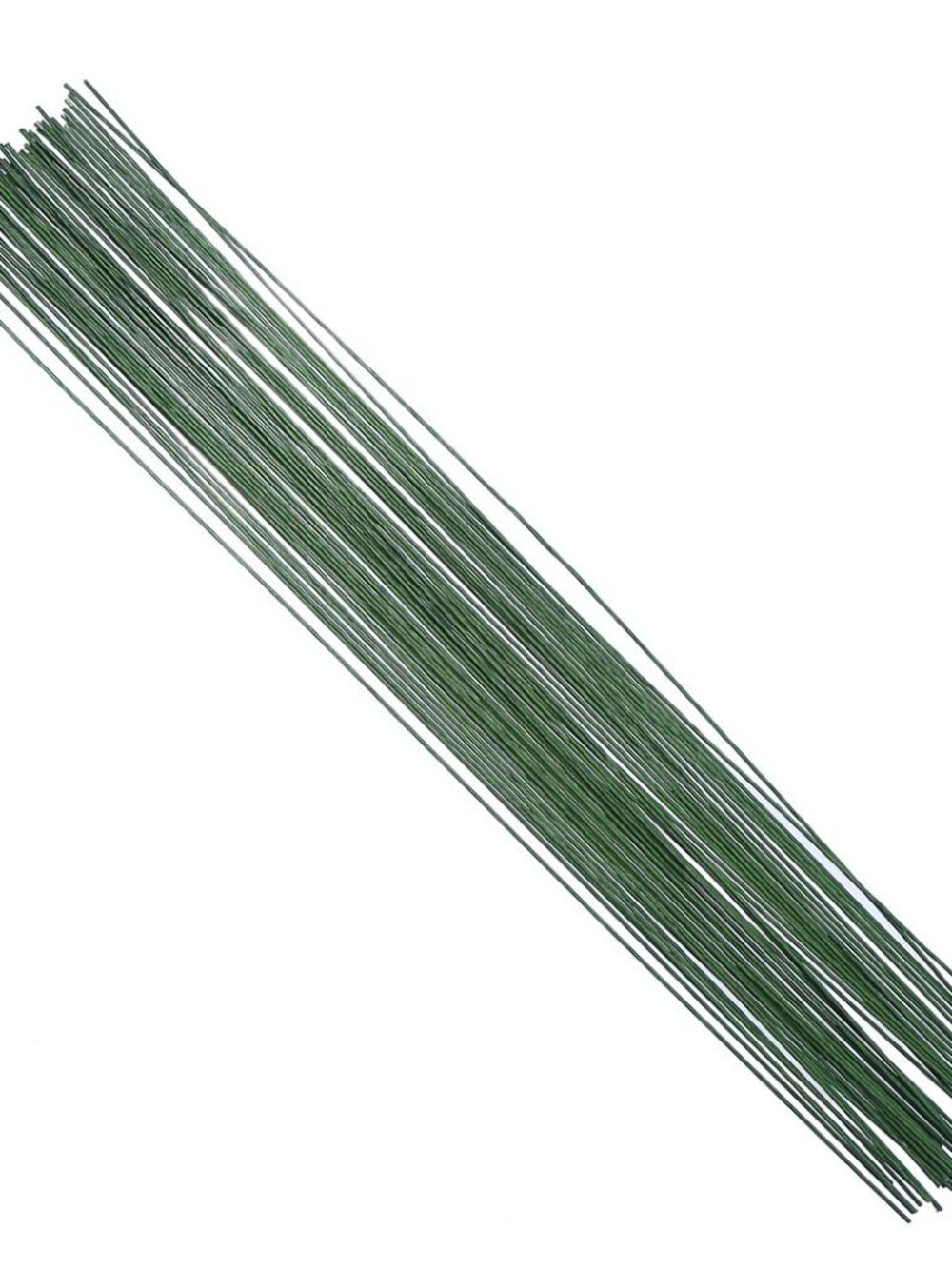 18 Gauge Dark Green Floral Paper Wrapped Wire 16 inch,50/Package